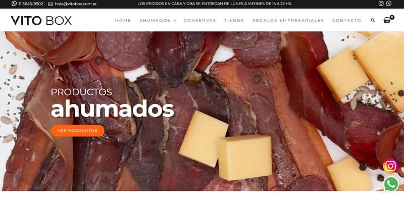 Diseño Web VITOBOX diseñado por Keiv Studio